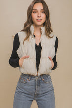 Load image into Gallery viewer, High Neck Puffer Vest
