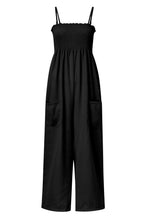 Load image into Gallery viewer, Smocked Spaghetti Strap Wide Leg Jumpsuit
