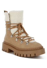 Load image into Gallery viewer, Omul Fleece &amp; Faux Leather Boots
