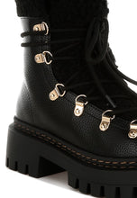 Load image into Gallery viewer, Omul Fleece &amp; Faux Leather Boots
