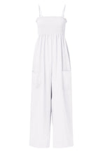 Load image into Gallery viewer, Smocked Spaghetti Strap Wide Leg Jumpsuit
