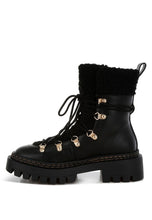 Load image into Gallery viewer, Omul Fleece &amp; Faux Leather Boots
