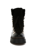 Load image into Gallery viewer, Omul Fleece &amp; Faux Leather Boots
