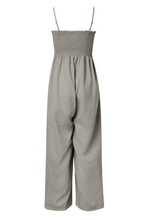 Load image into Gallery viewer, Smocked Spaghetti Strap Wide Leg Jumpsuit

